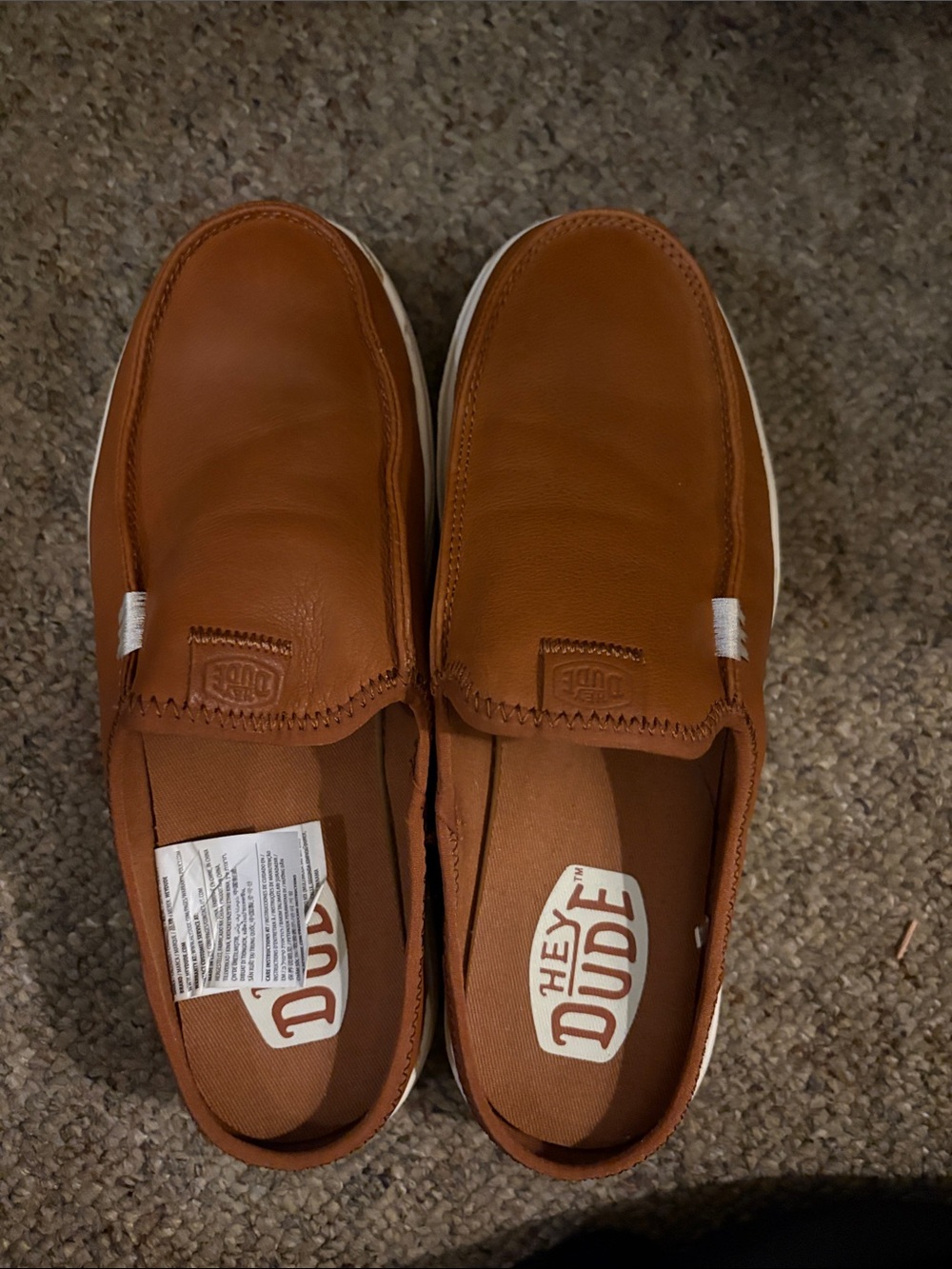 Hey Dude Men's Slip-On Loafers in Chestnut